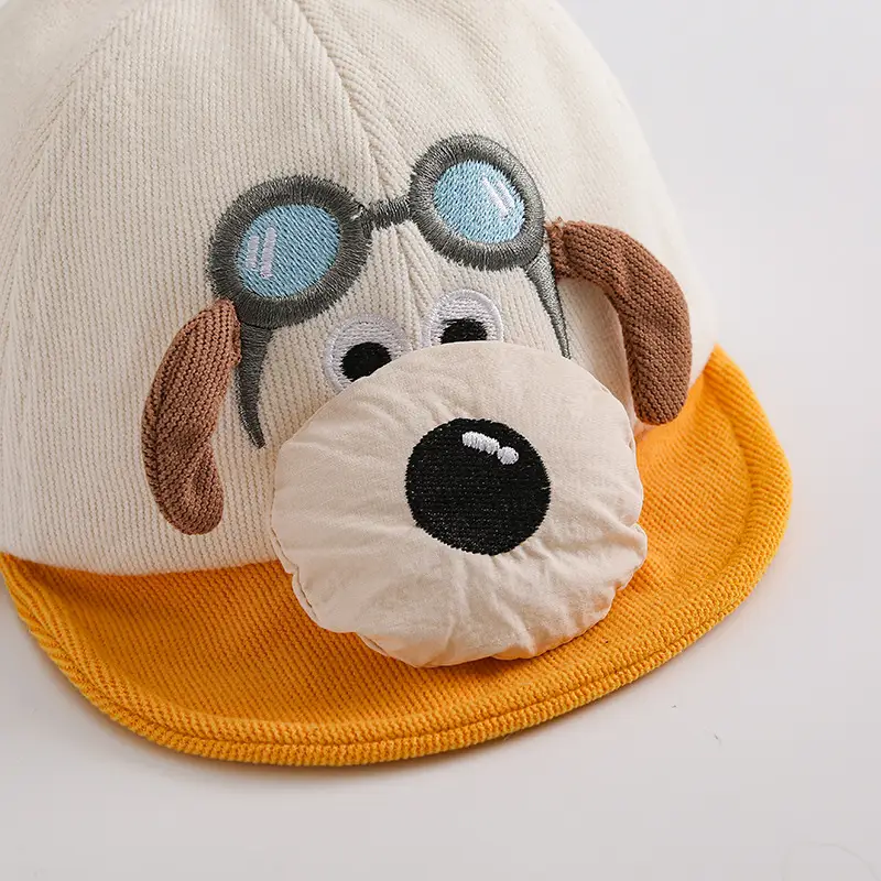 Cute Bear Ears Baby Caps Beige Brown Green — feature 11
