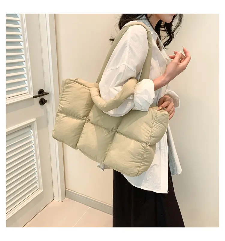 Women's Lavender Puffer Shoulder Bag 2026 — feature 21