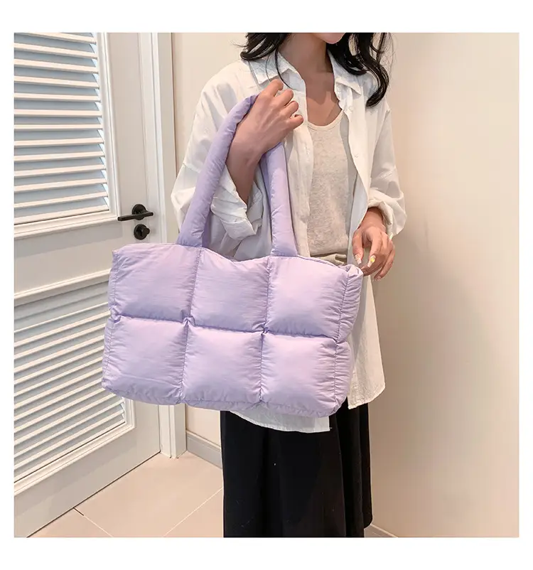 Women's Lavender Puffer Shoulder Bag 2026 — feature 23