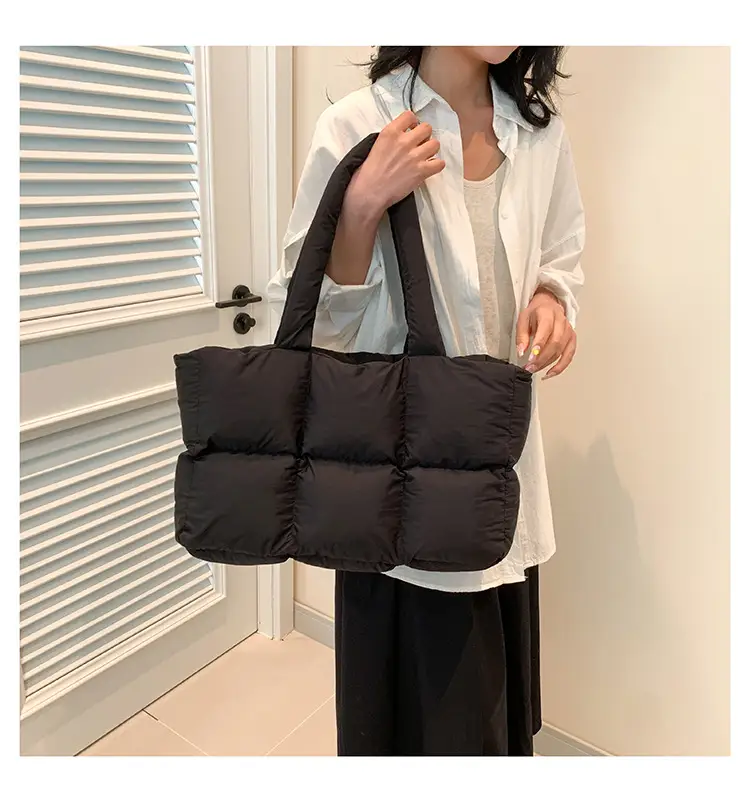 Women's Lavender Puffer Shoulder Bag 2026 — feature 26