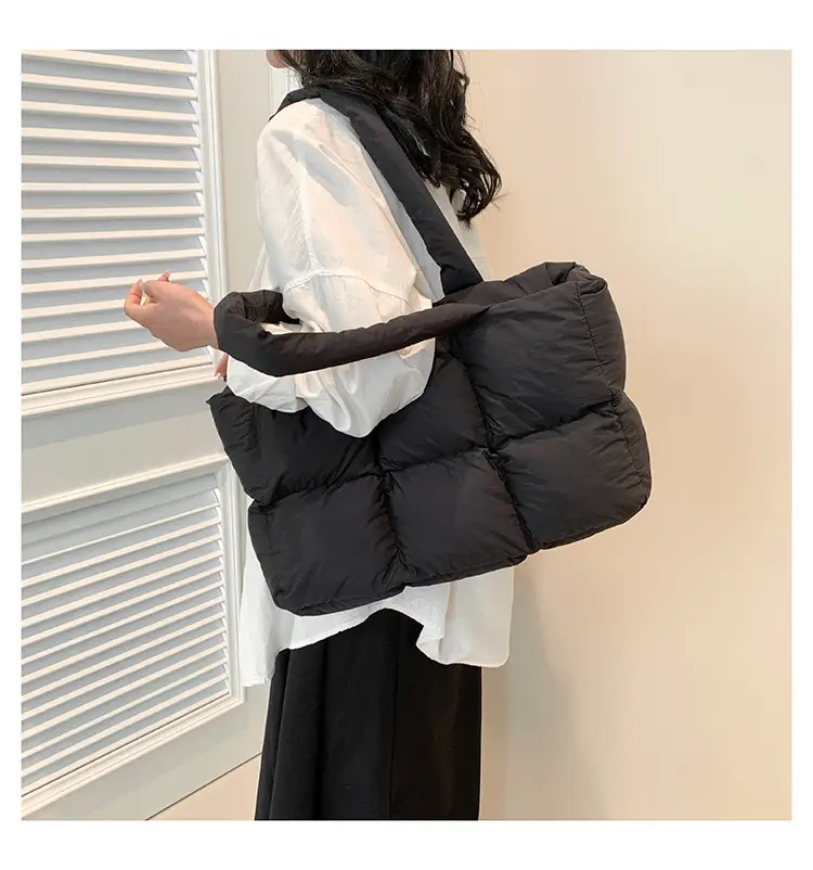 Women's Lavender Puffer Shoulder Bag 2026 — feature 28