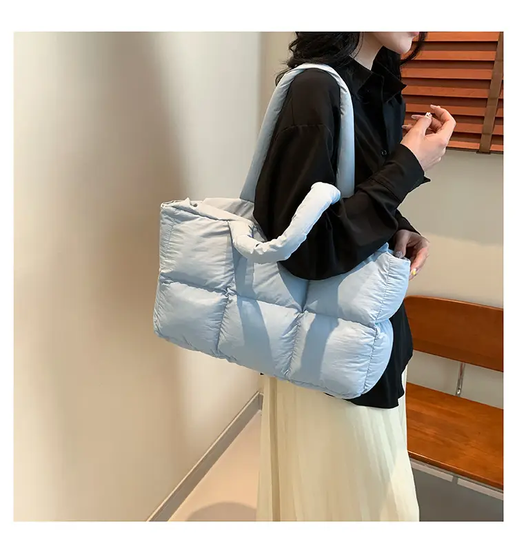 Women's Lavender Puffer Shoulder Bag 2026 — feature 30