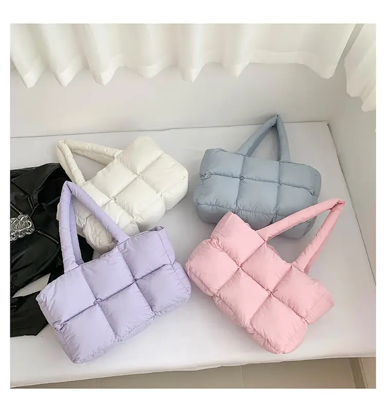 Women's Lavender Puffer Shoulder Bag 2026 — feature 36