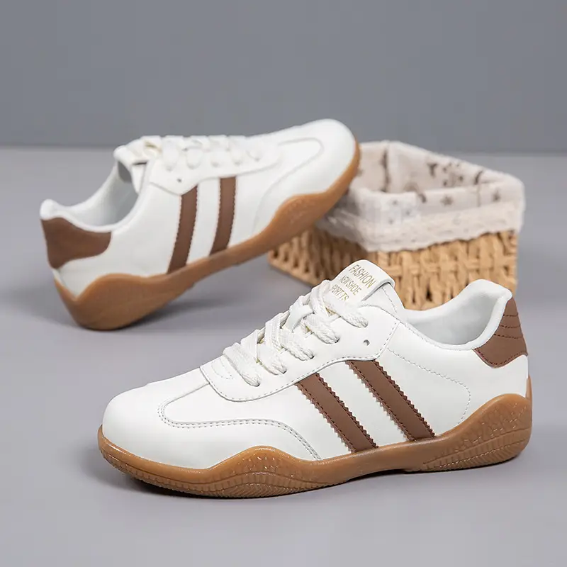2026 Spring New Lightweight Versatile German Training Shoes Fashionable Soft-Soled Women's White Casual Non-Slip Sports Shoes - Image 4