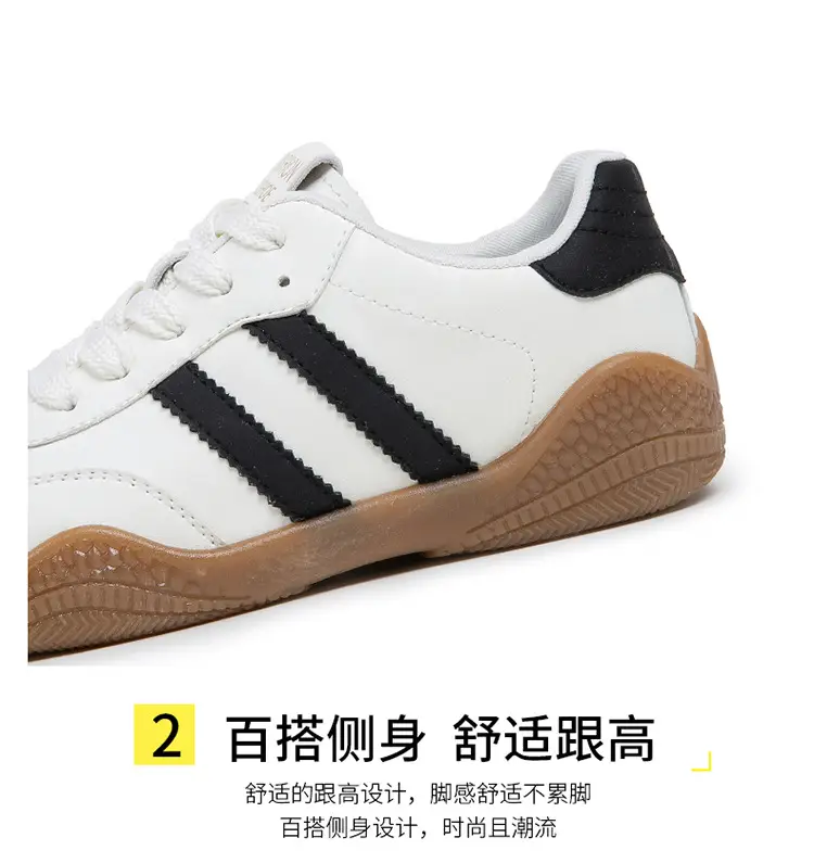 2026 Spring New Lightweight Versatile German Training Shoes Fashionable Soft-Soled Women's White Casual Non-Slip Sports Shoes — feature 11