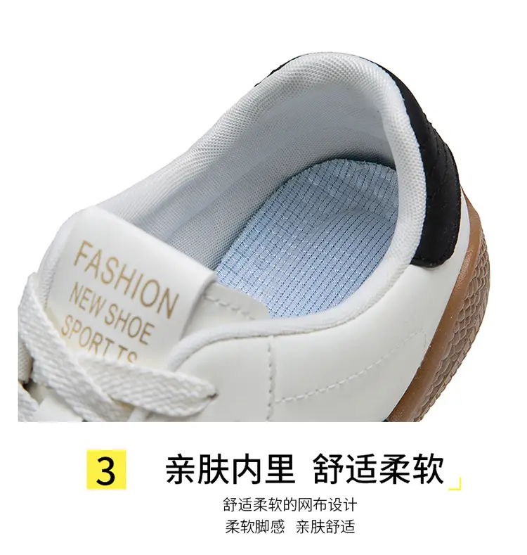 2026 Spring New Lightweight Versatile German Training Shoes Fashionable Soft-Soled Women's White Casual Non-Slip Sports Shoes — feature 12