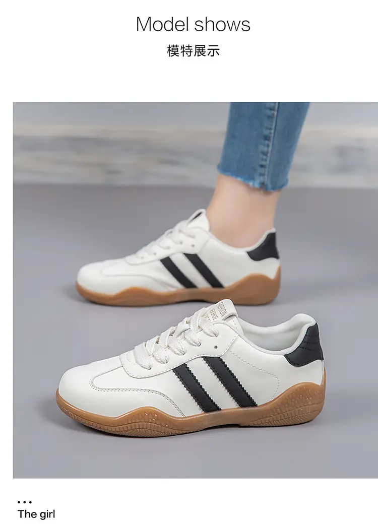 2026 Spring New Lightweight Versatile German Training Shoes Fashionable Soft-Soled Women's White Casual Non-Slip Sports Shoes — feature 14
