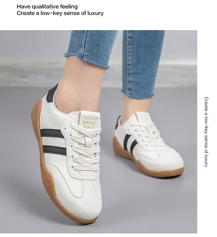 2026 Spring New Lightweight Versatile German Training Shoes Fashionable Soft-Soled Women's White Casual Non-Slip Sports Shoes — feature 16
