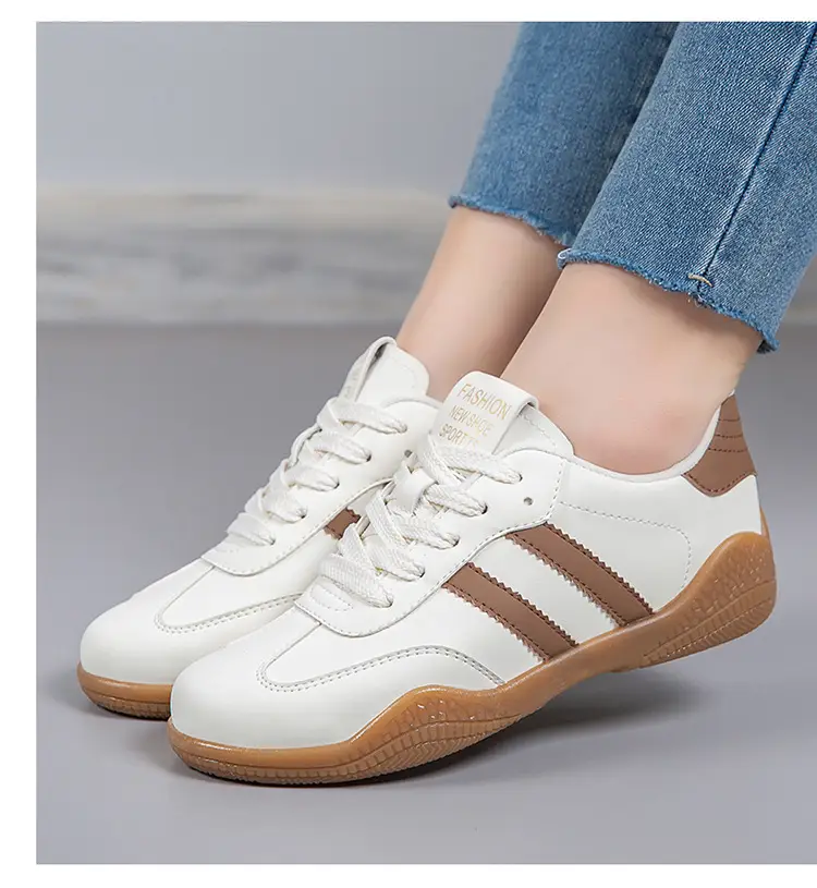 2026 Spring New Lightweight Versatile German Training Shoes Fashionable Soft-Soled Women's White Casual Non-Slip Sports Shoes — feature 20