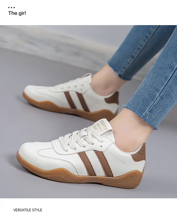 2026 Spring New Lightweight Versatile German Training Shoes Fashionable Soft-Soled Women's White Casual Non-Slip Sports Shoes — feature 21