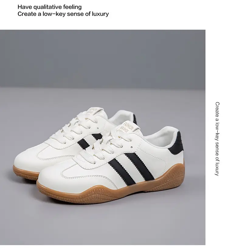 2026 Spring New Lightweight Versatile German Training Shoes Fashionable Soft-Soled Women's White Casual Non-Slip Sports Shoes — feature 22