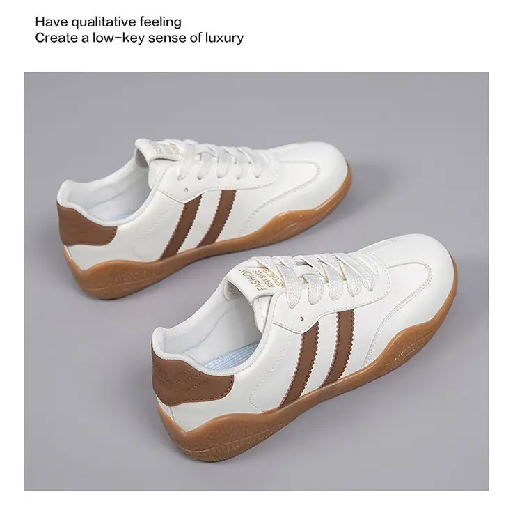 2026 Spring New Lightweight Versatile German Training Shoes Fashionable Soft-Soled Women's White Casual Non-Slip Sports Shoes — feature 26