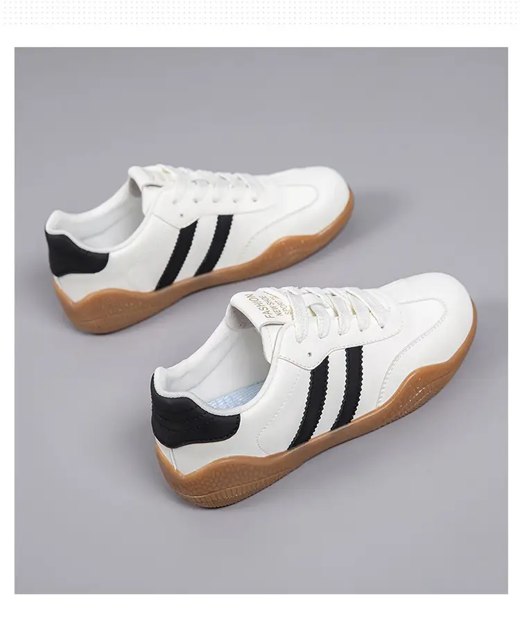 2026 Spring New Lightweight Versatile German Training Shoes Fashionable Soft-Soled Women's White Casual Non-Slip Sports Shoes — feature 5
