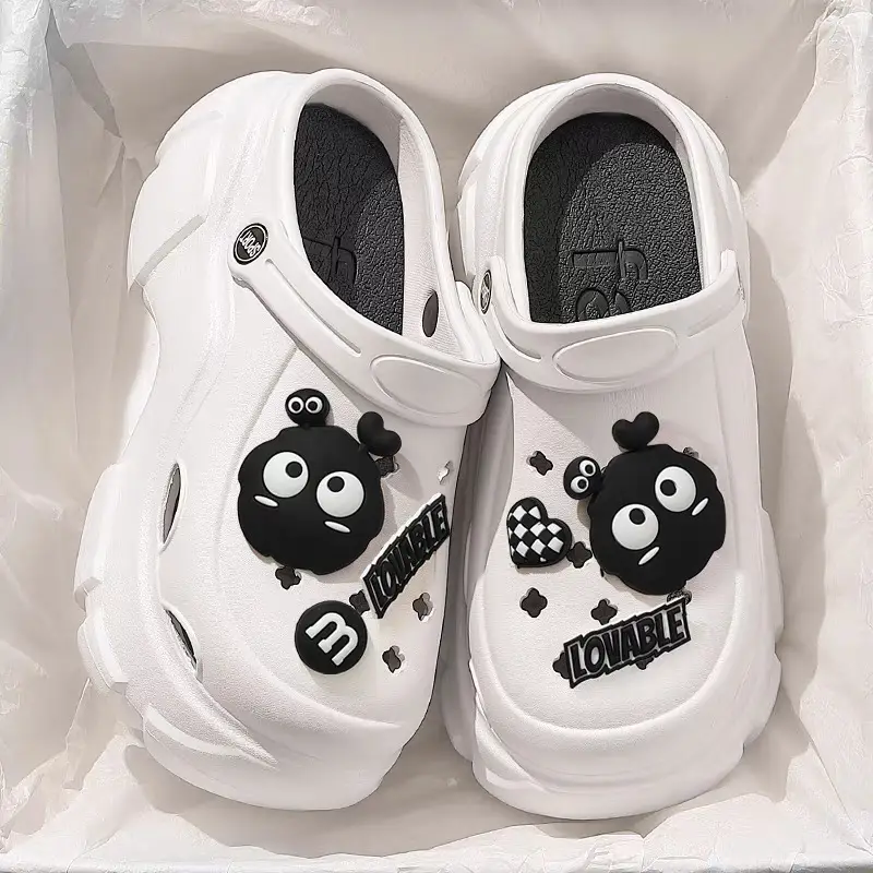 Eva Increased Summer Soft-Soled Non-Slip Thick-Soled Internet Celebrity Sandals and Slippers for Outer Wear Ins Trbottomy Clogs for Women to Wear Outside - Image 31