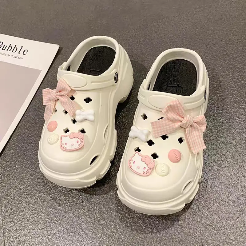 Eva Increased Summer Soft-Soled Non-Slip Thick-Soled Internet Celebrity Sandals and Slippers for Outer Wear Ins Trbottomy Clogs for Women to Wear Outside - Image 37