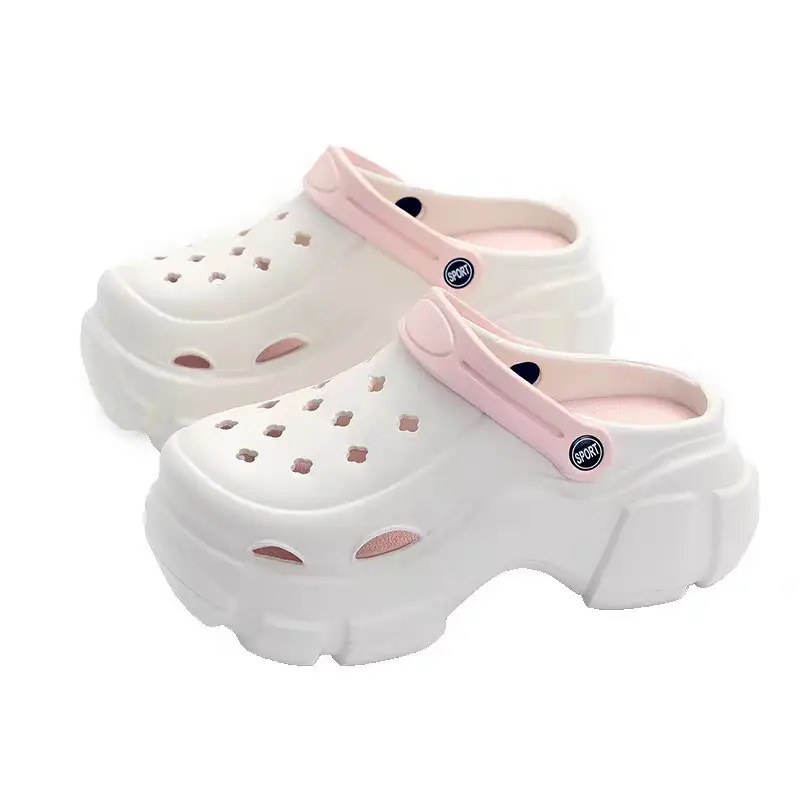 Eva Increased Summer Soft-Soled Non-Slip Thick-Soled Internet Celebrity Sandals and Slippers for Outer Wear Ins Trbottomy Clogs for Women to Wear Outside - Image 4