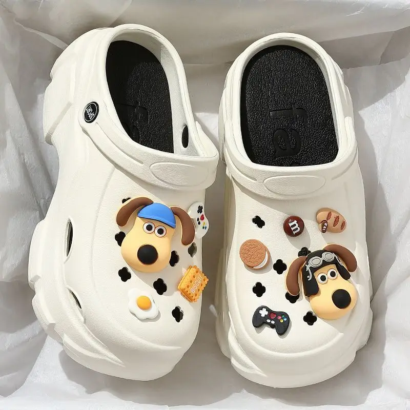 Eva Increased Summer Soft-Soled Non-Slip Thick-Soled Internet Celebrity Sandals and Slippers for Outer Wear Ins Trbottomy Clogs for Women to Wear Outside - Image 5