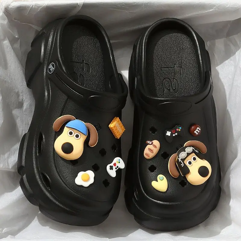Eva Increased Summer Soft-Soled Non-Slip Thick-Soled Internet Celebrity Sandals and Slippers for Outer Wear Ins Trbottomy Clogs for Women to Wear Outside - Image 6