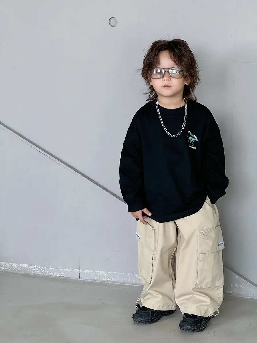 Cotton T-Shirt for Boys Korean Style Sports Casual Top 2025 New — feature 5