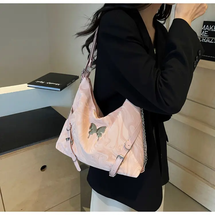 Women Velvet Backpack with Cute Pom Pom Handle — feature 13