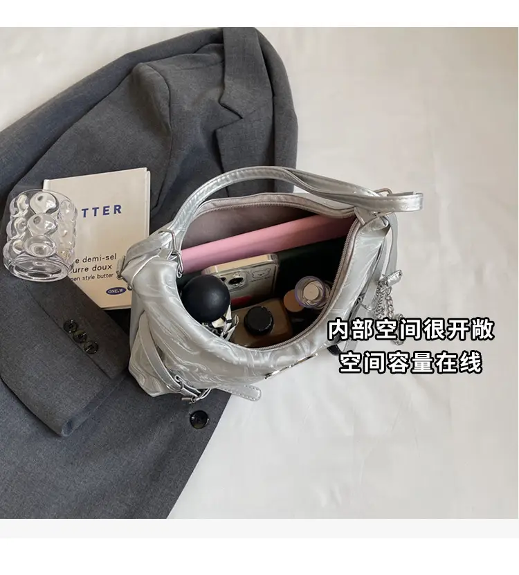 Women Velvet Backpack with Cute Pom Pom Handle — feature 6