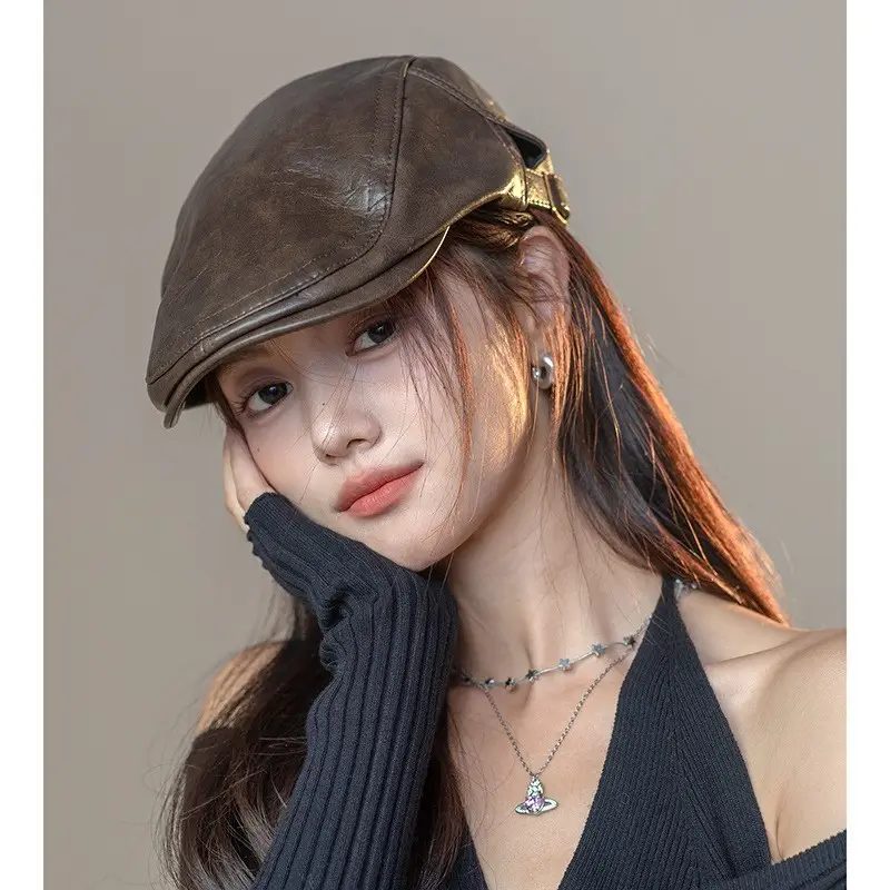 Women Reverse-Wear Beret Cap 2026 Small Size - Image 4