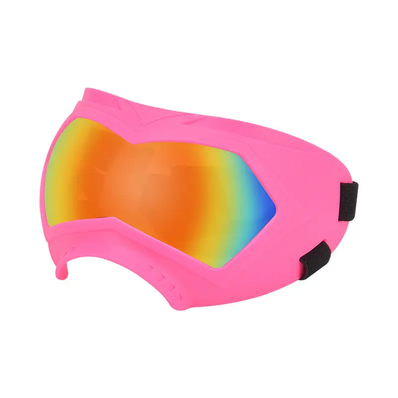 Pink Windproof Dog Sunglasses with UV Protection