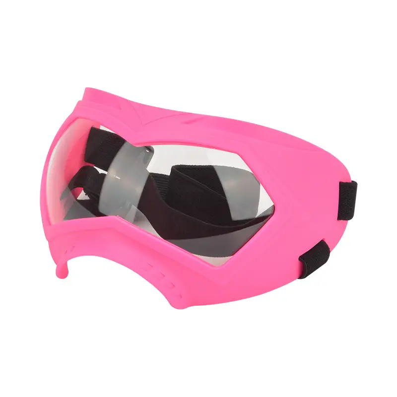 Pink Windproof Dog Sunglasses with UV Protection