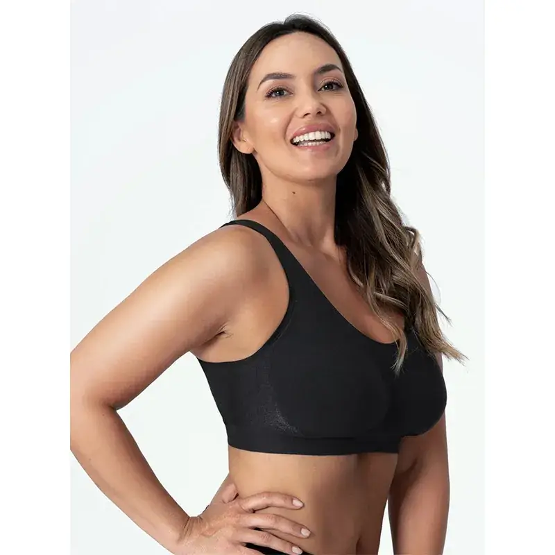 White Silk Bra for Big Chest Without Steel Ring — feature 1