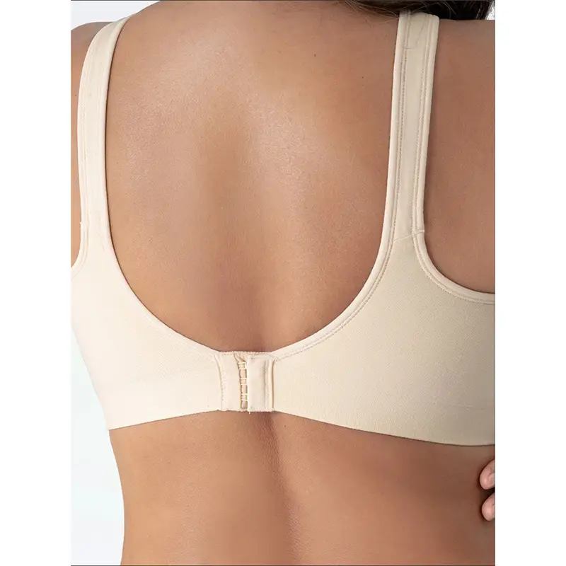 Black Silk V-Neck Bra for Women, No Steel Ring, Big Chest, No Trace — feature 10