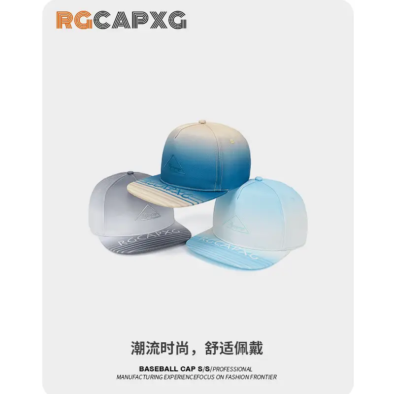 Light Blue Baseball Cap Women's Triangle Letter Embroidered - Image 5