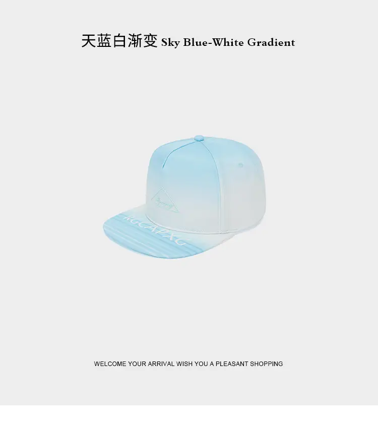 Light Blue Baseball Cap Women's Triangle Letter Embroidered — feature 12