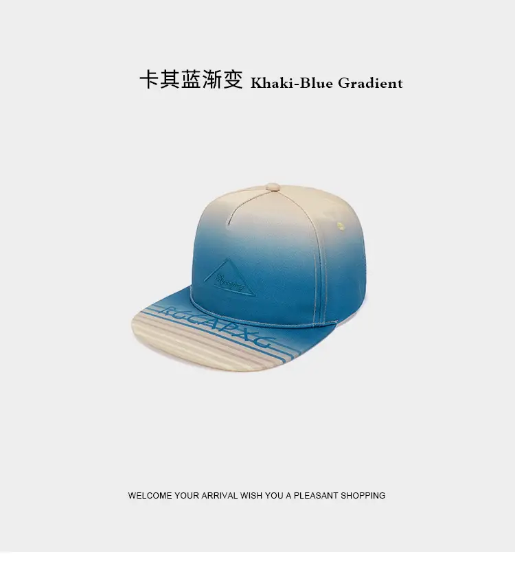 Light Blue Baseball Cap Women's Triangle Letter Embroidered — feature 13