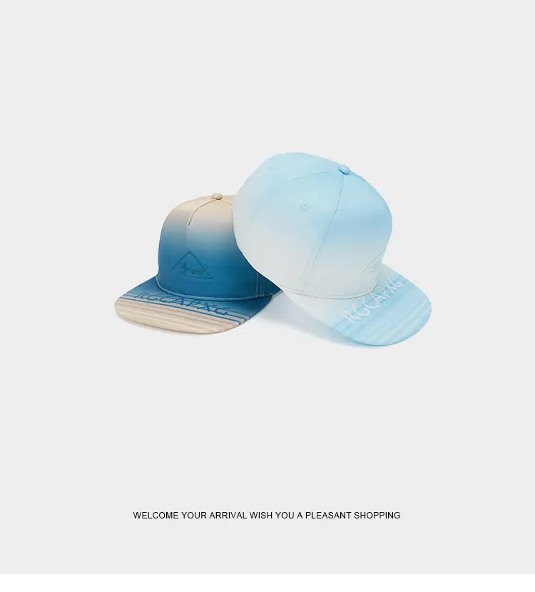 Light Blue Baseball Cap Women's Triangle Letter Embroidered — feature 17