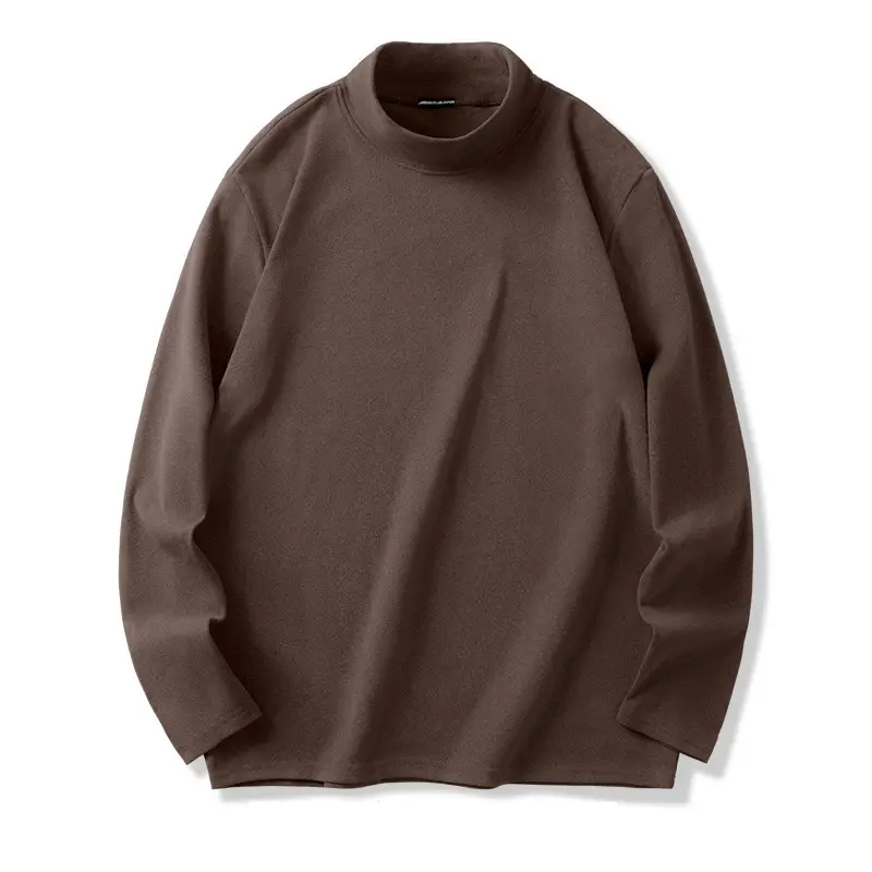 Men Black Velvet Turtleneck Coat Suit Winter Fleece Lined - Image 4