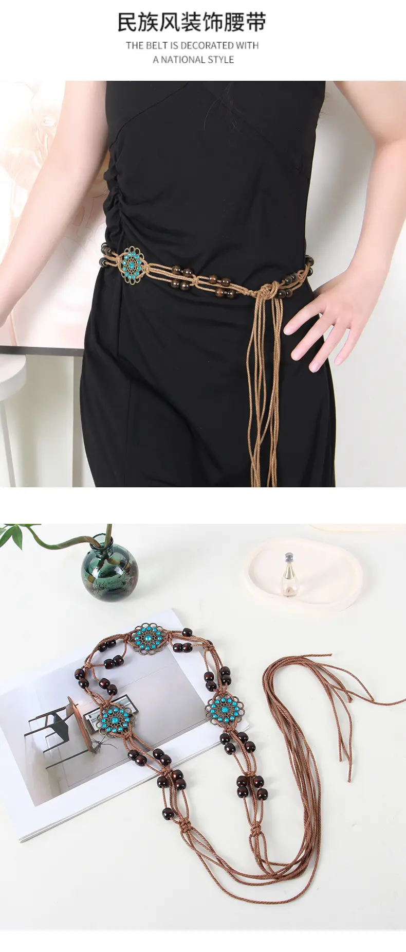 Vintage Bohemian Waist Rope Belt for Women — feature 3