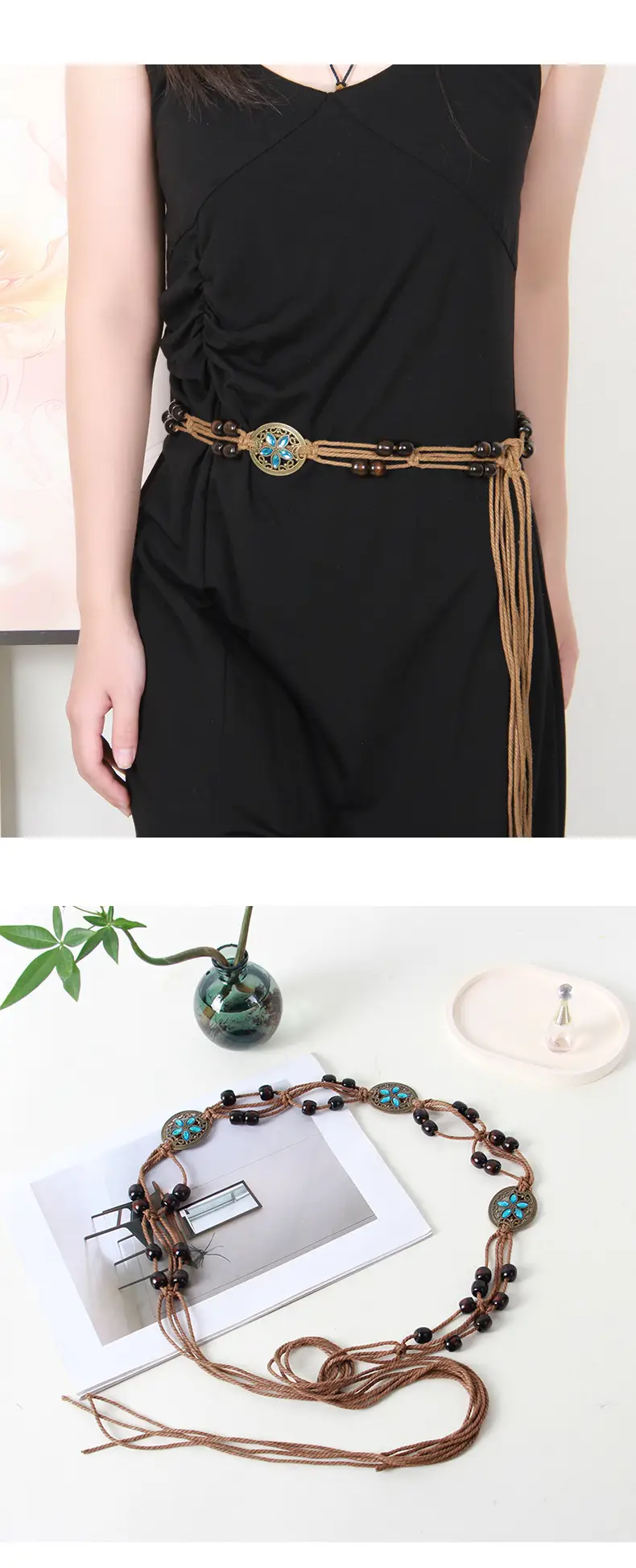 Vintage Bohemian Waist Rope Belt for Women — feature 5