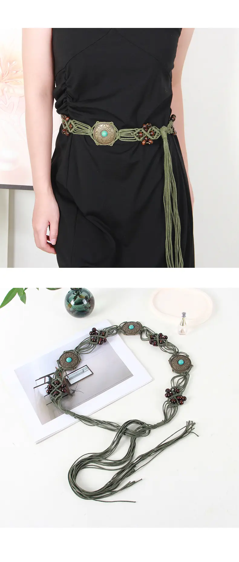 Vintage Bohemian Waist Rope Belt for Women — feature 7