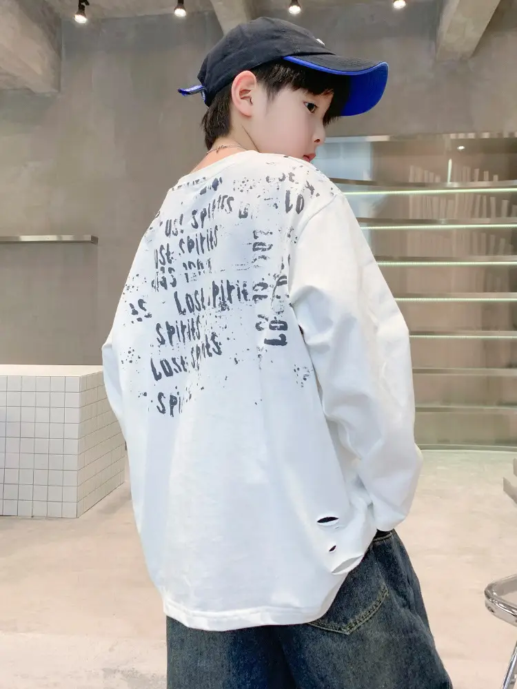 New Boys' Long Sleeve Printed T-Shirt Medium to XL - Image 6