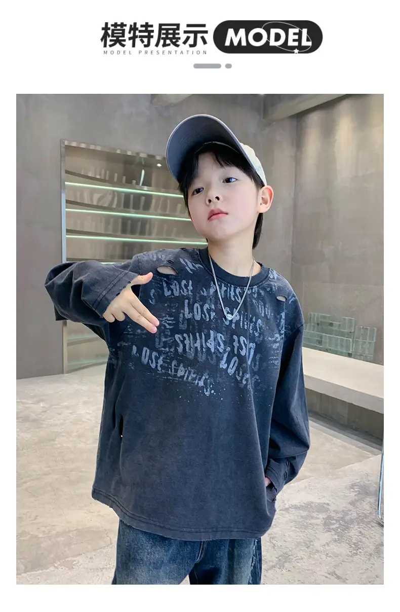 New Boys' Long Sleeve Printed T-Shirt Medium to XL — feature 10