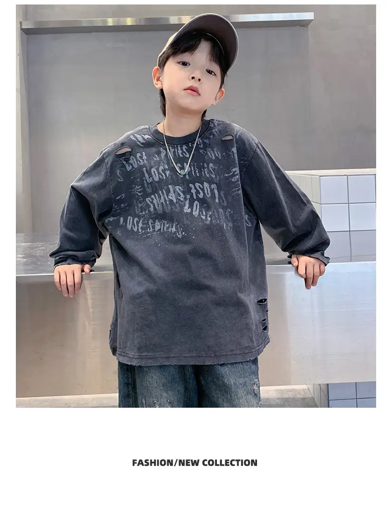 New Boys' Long Sleeve Printed T-Shirt Medium to XL — feature 15
