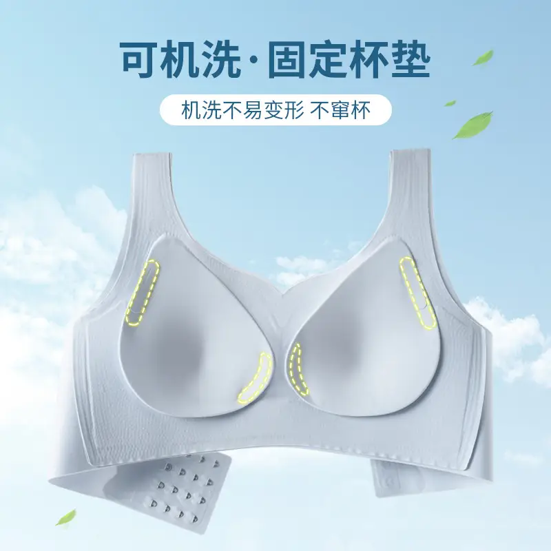 Large Bust Minimizing Bra for Women, Plus Size, for Curvy Women, Gathers and Supports Side Breasts, Prevents Sagging, Seamless for Pregnant Women