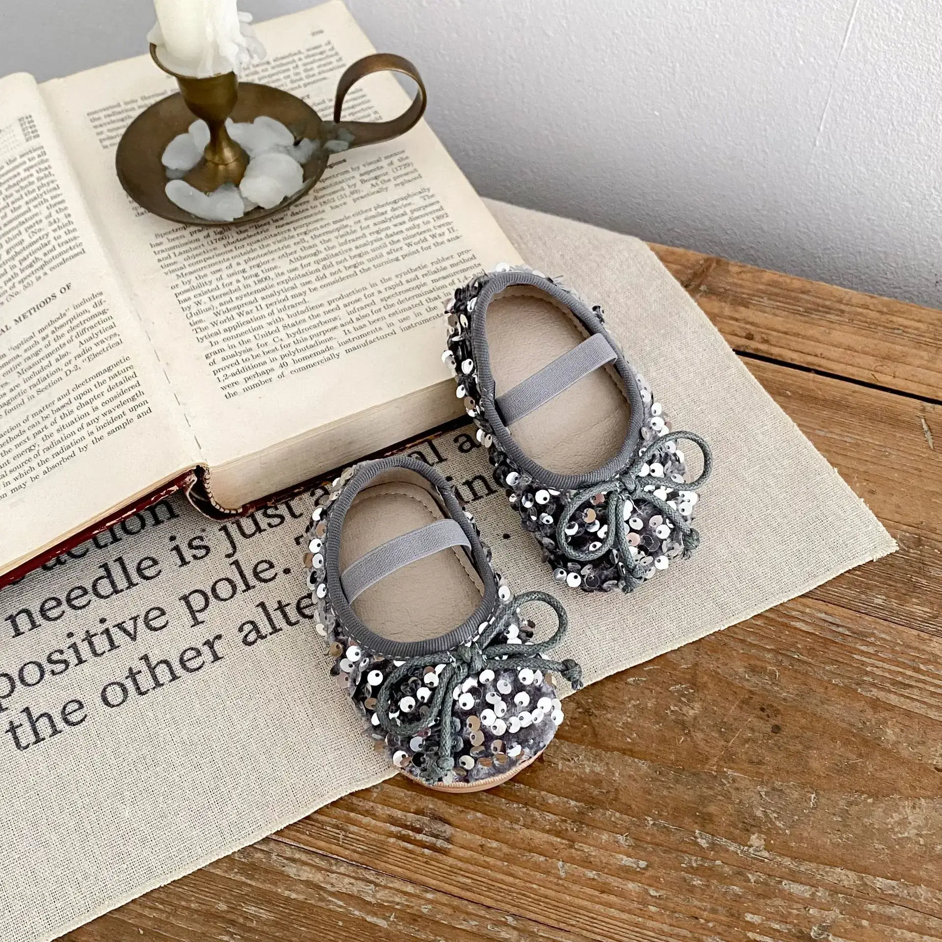 2025 Girls Sequin Baby Shoes Silver 0-2Yrs — feature 10