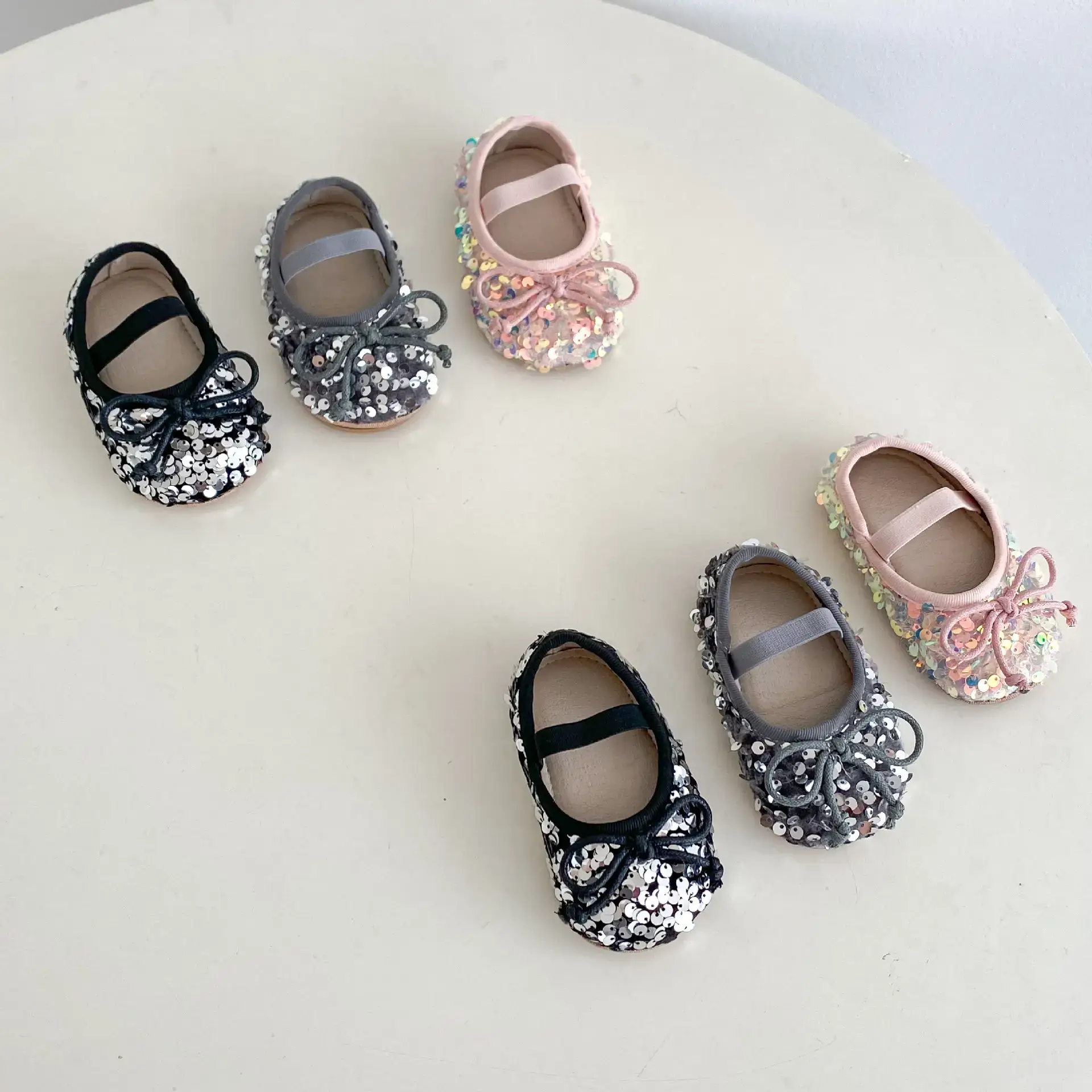 2025 Girls Sequin Baby Shoes Silver 0-2Yrs — feature 6