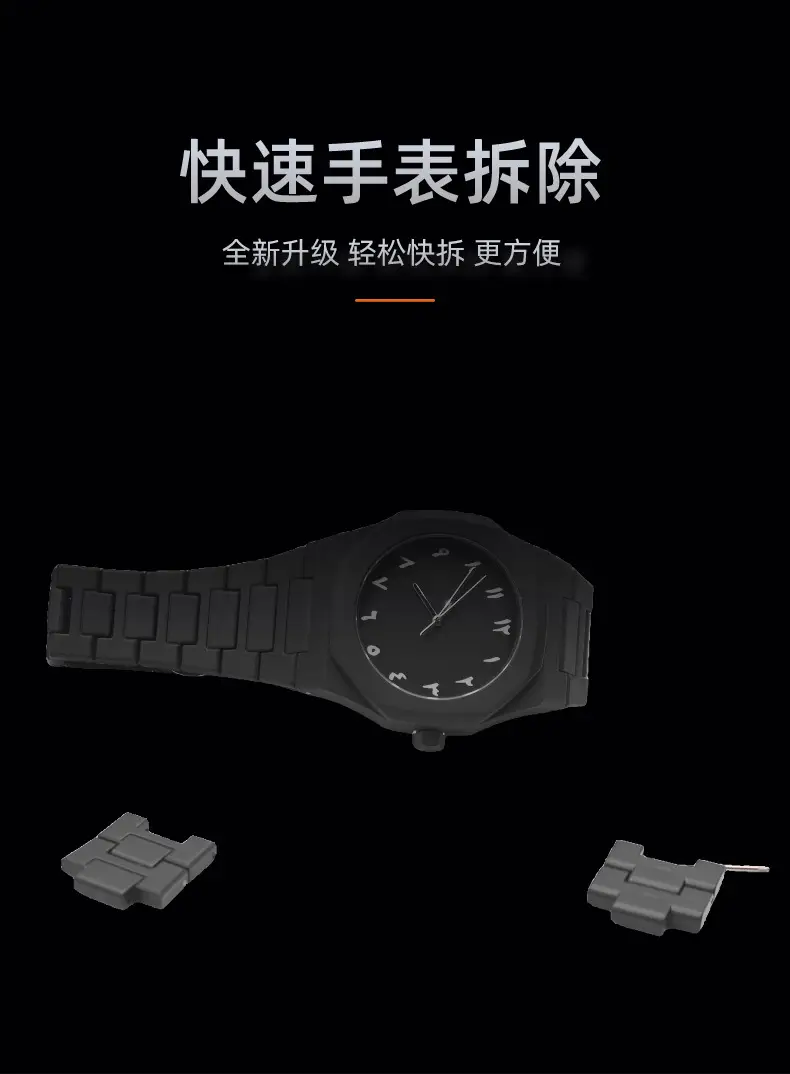Men's Waterproof Black Quartz Watch Series — feature 4