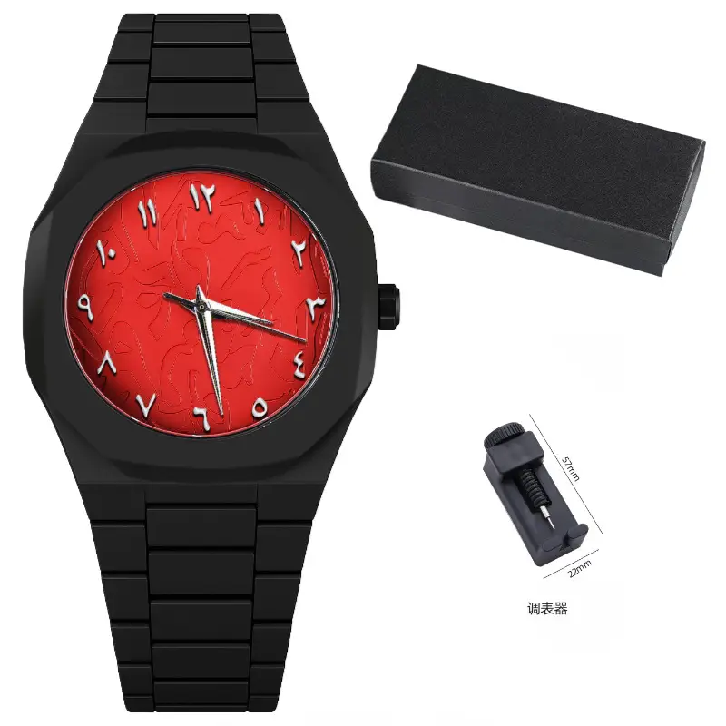 Men's Waterproof Black Quartz Watch Series - Image 10