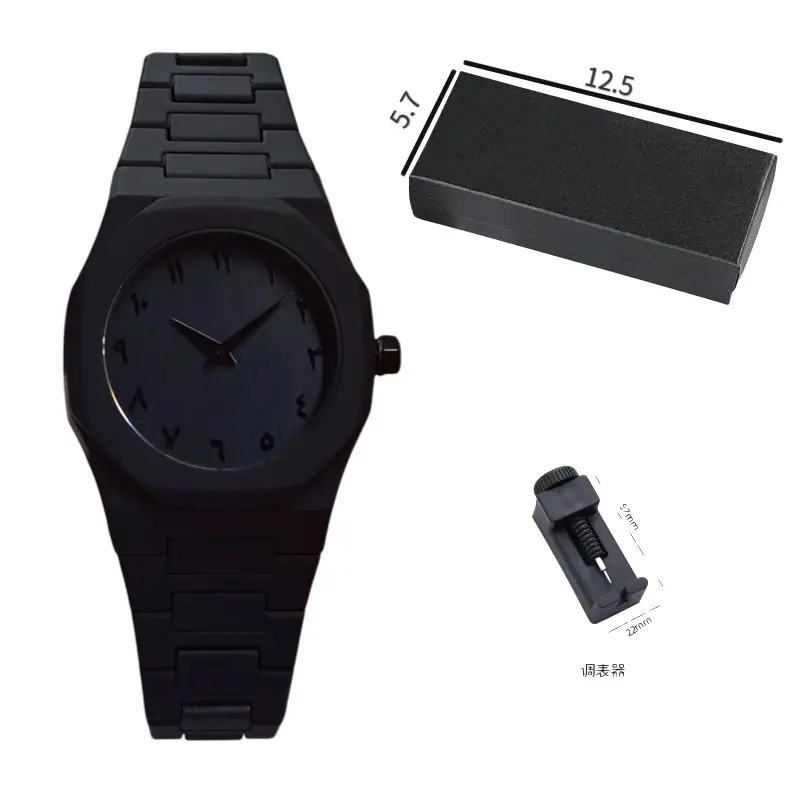 Men's Waterproof Black Quartz Watch Series - Image 8