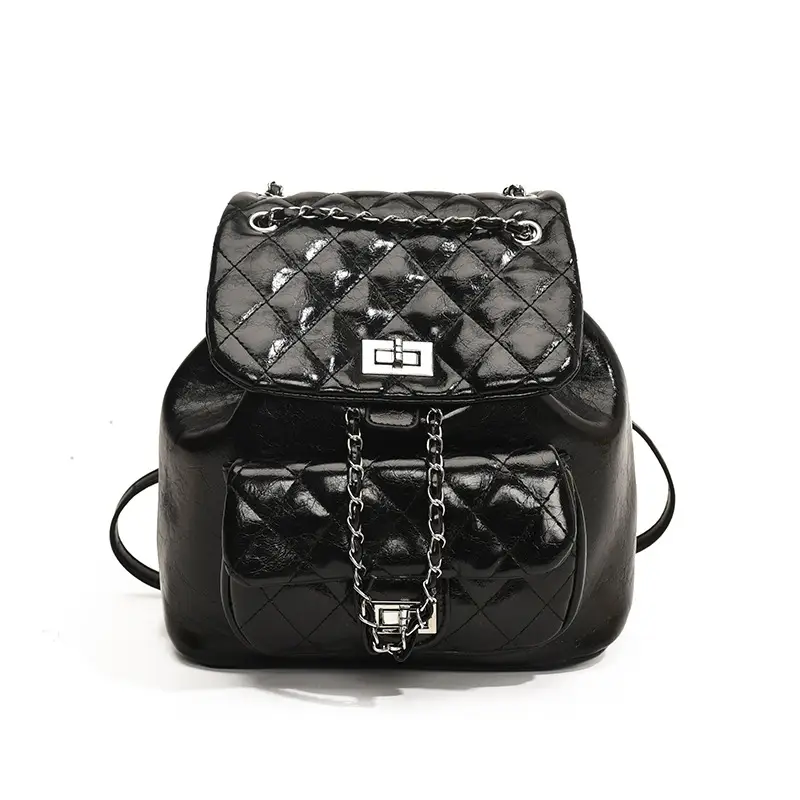Women's Crossbody Bag Set of 3 with Chain & Textured Design - Image 8