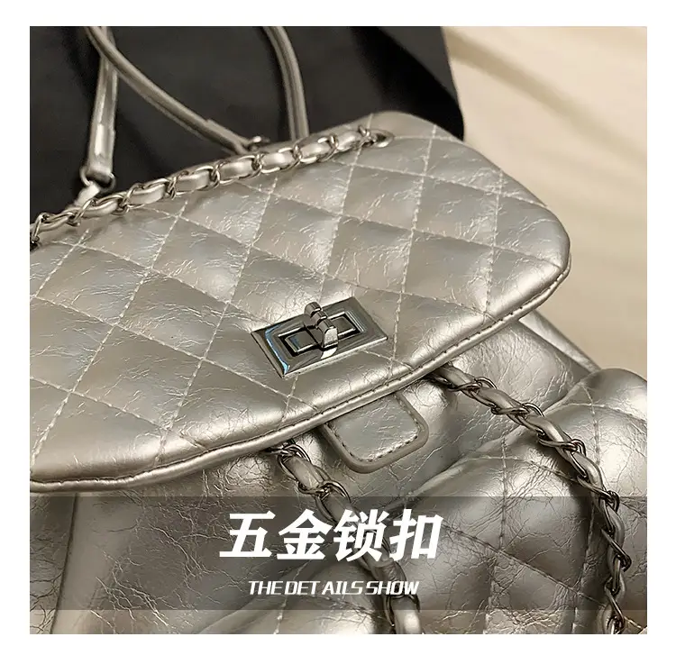 Women's Crossbody Bag Set of 3 with Chain & Textured Design — feature 11