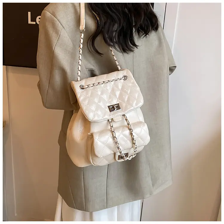 Women's Crossbody Bag Set of 3 with Chain & Textured Design — feature 27
